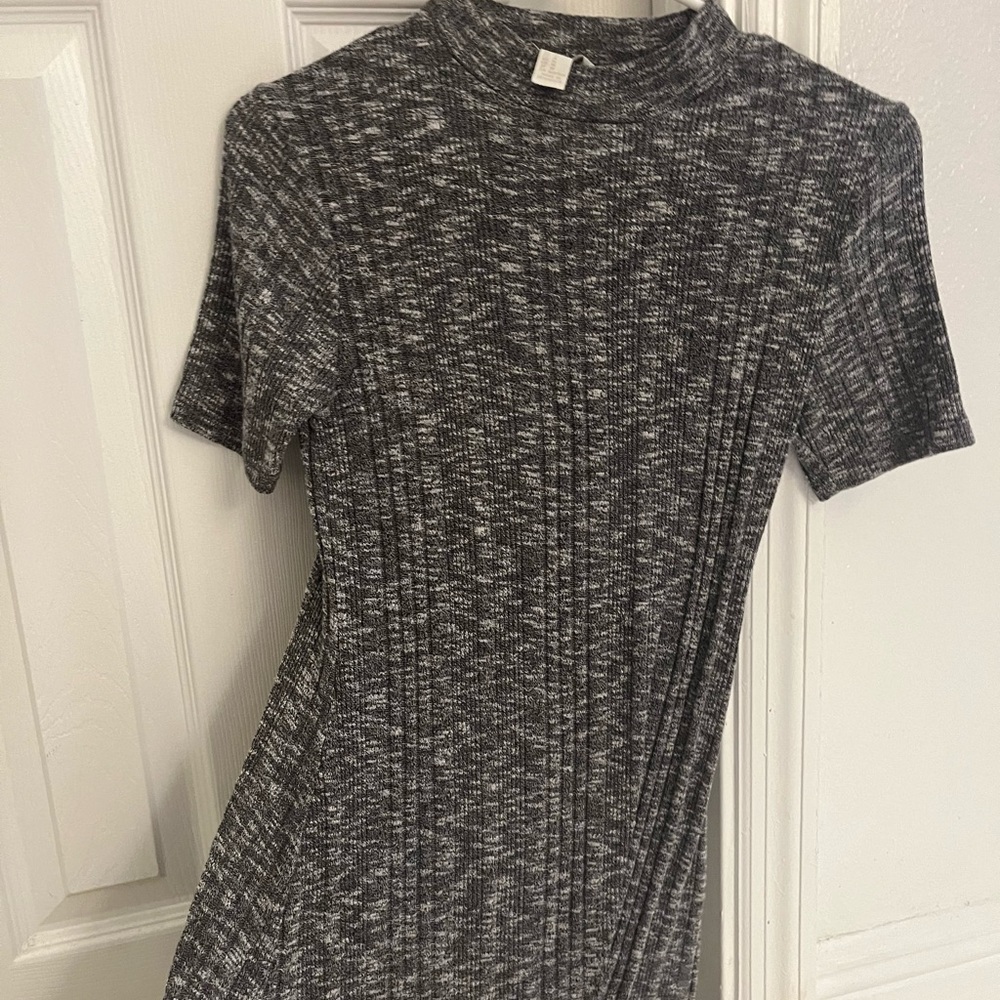 Forever 21 grey skin tight dress with turtle neck (mini)